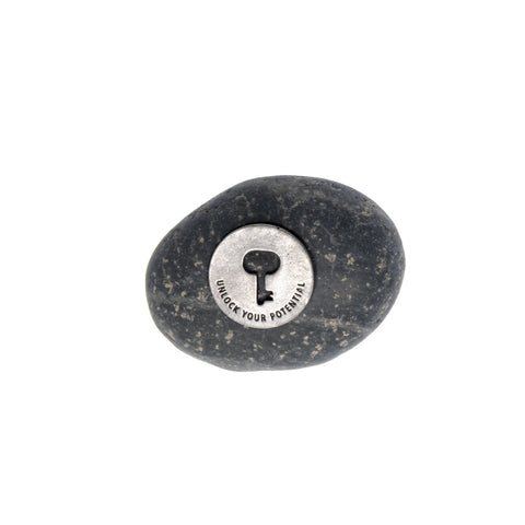 Unlock Your Potential Meditation Stone – Handcrafted Inspirational Growth Tool | Made in USA Whitney Howard Designs  Meditation Stones