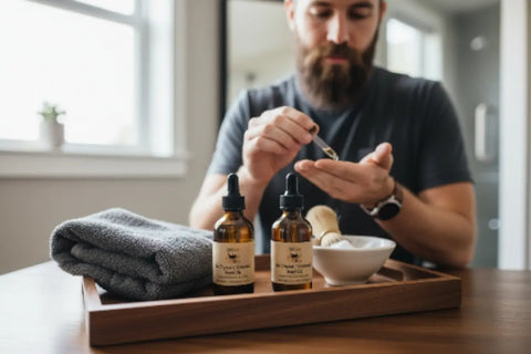 Unscented Beard Oil 1.65 Oz – Natural Hemp and Jojoba Blend for Healthy Facial Hair | Made in USA Bath Bums  Beard Oil