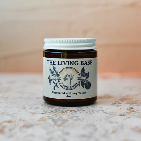 Unscented Manuka Honey Tallow Moisturizer – 4oz or 2oz Natural Skin Balm for Sensitive Care | Made in USA Skin Linen 