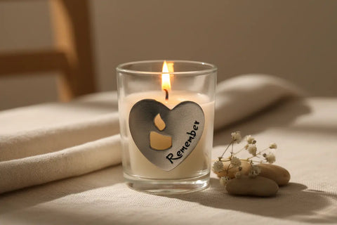 Unscented Soy Memorial Candle – 10-12 Hour Burn Time | Handcrafted Comfort Candle Made in USA Whitney Howard Designs  Candles