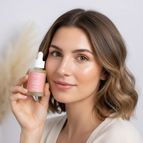 UpGlow Organic Face Serum 0.75 fl oz – Vegan Collagen & Hyaluronic Acid Blend | Made in USA Taylor Made Organics  eye serum