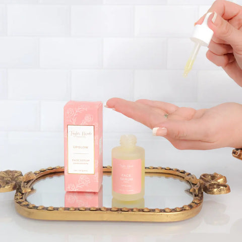 UpGlow Organic Face Serum | Collagen | Hyaluronic Acid Taylor Made Organics  eye serum