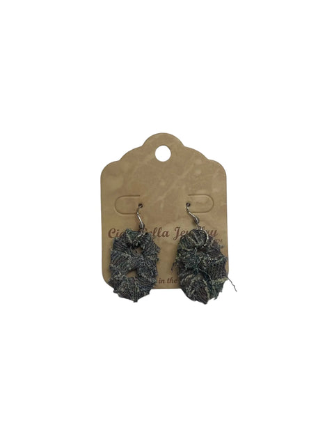 Upcycled Denim & Soda Tab Dangle Earrings 2.5 Inch Lightweight Boho Style | Michelle Marie Boutique Made in USA Michelle Marie Boutique  Earrings