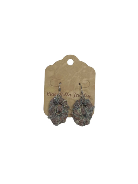 Upcycled Denim & Soda Tab Dangle Earrings 2.5 Inch Lightweight Boho Style | Michelle Marie Boutique Made in USA Michelle Marie Boutique  Earrings