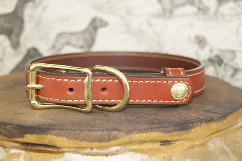Upland & Downstream Tail Snap Dog Collar – Premium American Bridle Leather Field Collar | Made in USA Auburn Leathercrafters  item