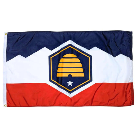 Utah State Flag – Durable Outdoor Nylon Flag with SolarGuard Dyes | Made in USA Decor Freedom Flag and Pole 