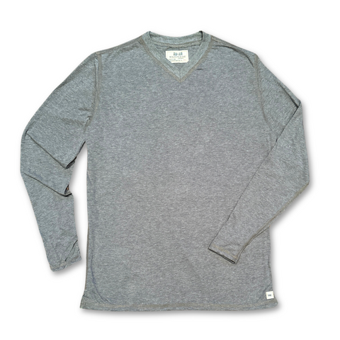 Gray V Neck Pullover Sweatshirt – Soft Stretch Fabric | Made in USA Wilson Lane Apparel  shirt