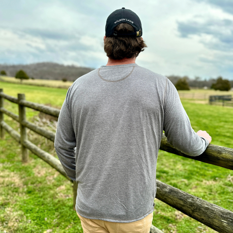 Gray V Neck Pullover Sweatshirt – Soft Stretch Fabric | Made in USA Wilson Lane Apparel  shirt