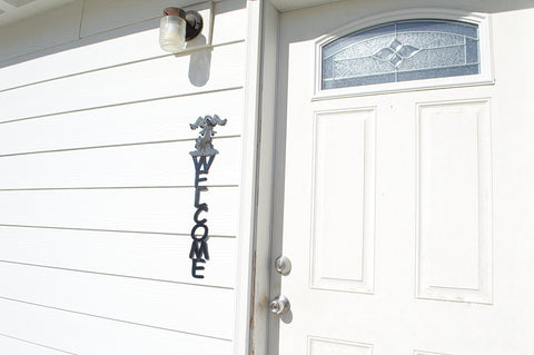 Handcrafted Angel Welcome Sign Rustic Door Decor – Made in USA | Veteran Owned Family Workshop Knights Home Decor  item