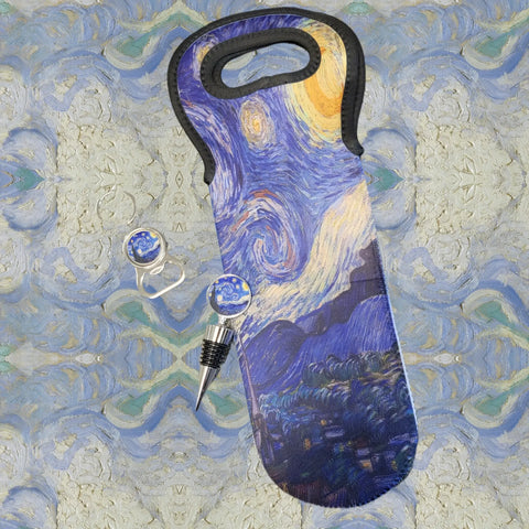 Van Gogh Starry Night Bottle Opener Keychain – Durable Alloy Metal Bar Tool | Made in USA Craftsmanship Michelle Marie Boutique  Keychains