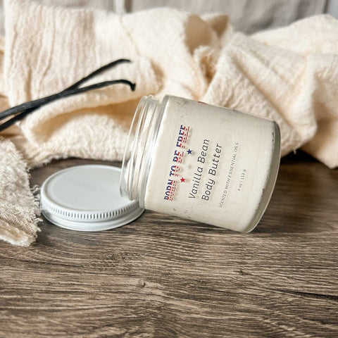 Vanilla Bean Body Butter – Deep Moisturizing Skin Cream with Grass-Fed Tallow | Born To Be Free | Made in USA Born to be Free  Moisturizer