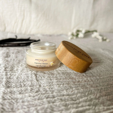 Vanilla Bean Lip Butter – Nourishing Natural Lip Balm with Grass-Fed Tallow & Shea Butter | Made in USA Born to be Free  Lip Butter