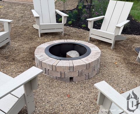 Heavy Duty Round Fire Pit Ring – 3/16 Inch Steel | Made in USA Ohio Flame  Fire Pit Insert