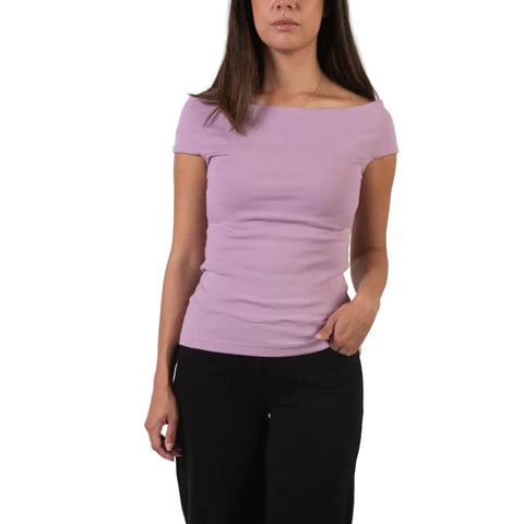 Off Shoulder Organic Cotton Venus Top – Spiritex Fabric | Made in USA Spiritex | Sustainable Apparel  Women's Tops