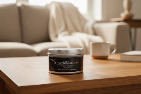 Very Vanilla - Soy Tin Collection MorninWood Candles  Candles