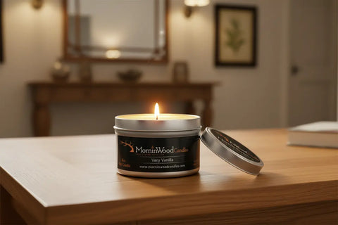 Very Vanilla - Soy Tin Collection MorninWood Candles  Candles