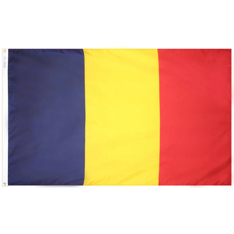 Vibrant Nylon Chad Country Flag – 200 Denier Outdoor Durable Material | Made in USA Quality Fade-Resistant Colors Freedom Flag and Pole 