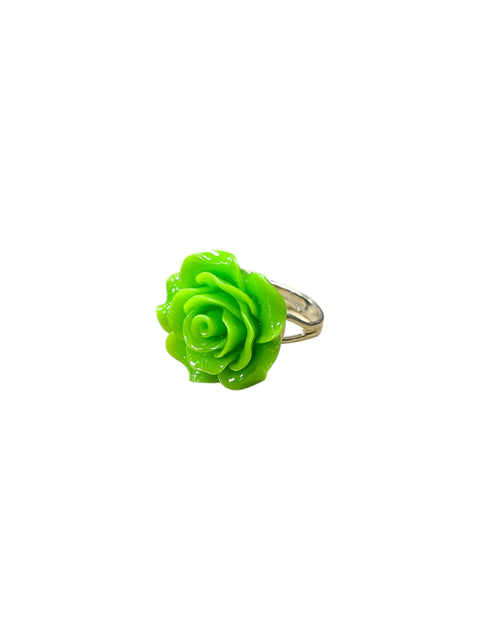 Vibrant Rose Blossom Ring | a Petal-Perfect Pop of Color Michelle Marie Boutique  Rings