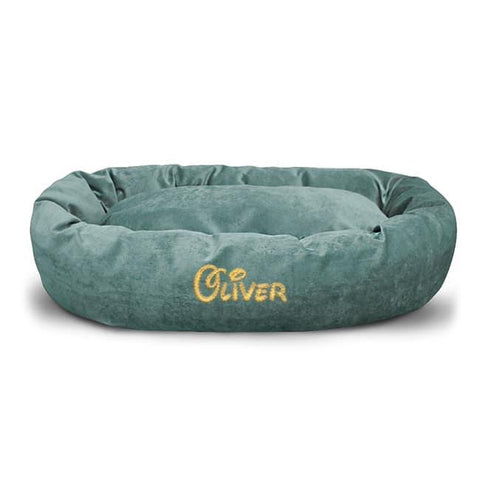 Personalized Villa Bagel Dog Bed – Orthopedic Support – Made in USA Majestic Pet 
