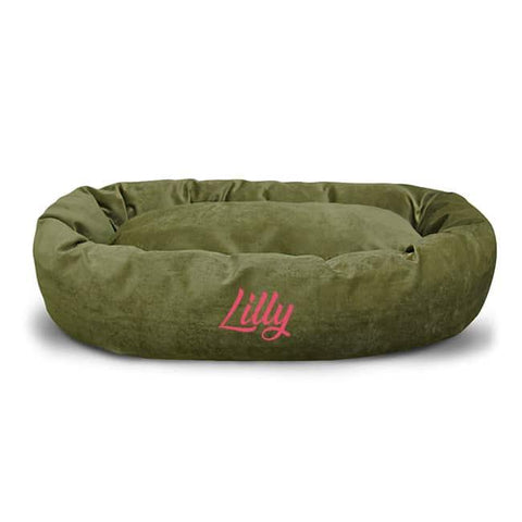 Personalized Villa Bagel Dog Bed – Orthopedic Support – Made in USA Majestic Pet 