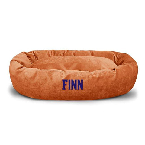 Personalized Villa Bagel Dog Bed – Orthopedic Support – Made in USA Majestic Pet 