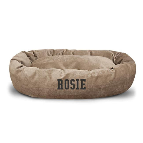 Personalized Villa Bagel Dog Bed – Orthopedic Support – Made in USA Majestic Pet 