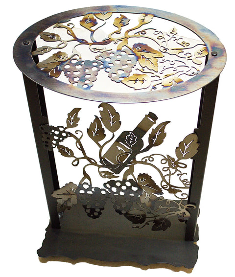 Vineyard-Inspired Grapevine Metal Accent Table – Rustic Handcrafted Decor | Made in USA Knights Home Decor  item