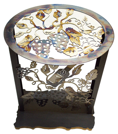 Vineyard-Inspired Grapevine Metal Accent Table – Rustic Handcrafted Decor | Made in USA Knights Home Decor  item