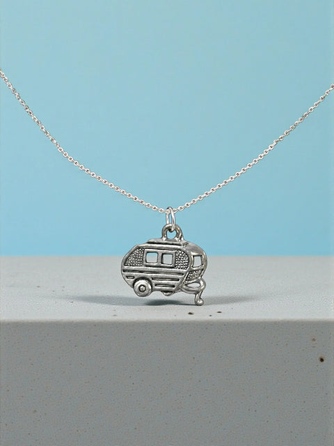 Vintage Camper Pewter Charm Pendant 20mm – Handmade Travel Jewelry | Made in USA Michelle Marie Boutique  Charms and Pendants