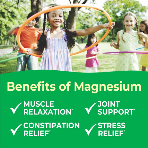 VitaWorks Kids Magnesium Chewables 300mg for Muscle Relaxation and Joint Comfort – 120 Count | Made in USA VitaWorks 
