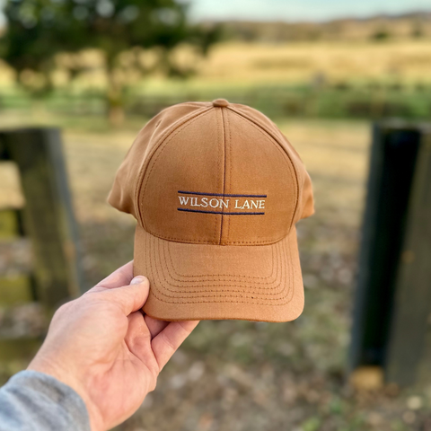 Whiskey Cotton Twill Structured Dad Hat – Mid Profile Adjustable | Made in USA Wilson Lane Apparel 