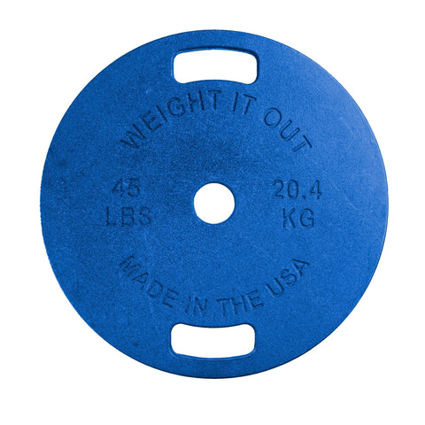 Cast Iron Weight Plate Set – Durable Workout Plates | Made in USA Weight It Out 