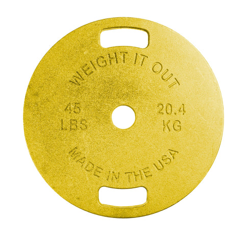 Cast Iron Weight Plate Set – Durable Workout Plates | Made in USA Weight It Out 