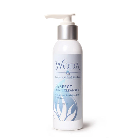 WODA 4oz Organic Vegan Facial Cleanser – Hydrating Makeup Remover for Radiant Skin | Made in USA WODA Skin Care 