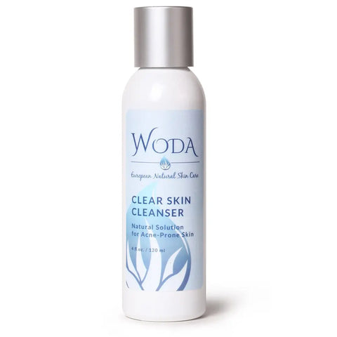 WODA Clear Skin Facial Cleanser 4 Oz – Organic Acne Solution for Oily Skin | Made in USA WODA Skin Care 