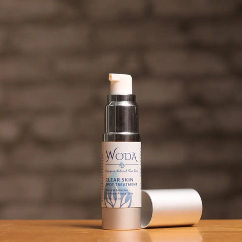 WODA Clear Skin Spot Treatment Gel 15ml – Natural Acne Care with Witch Hazel & Salicylic Acid | Made in USA WODA Skin Care 