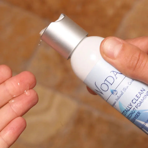 WODA Coconut Foaming Facial Cleanser 4 Fl Oz – Organic Hydrating Skin Cleanser | Made in USA WODA Skin Care 