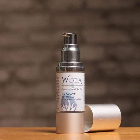 WODA Hydrate Botanical Hyaluronic Acid Face Serum 30 ml – Organic Skin Hydration Treatment | Made in USA WODA Skin Care 