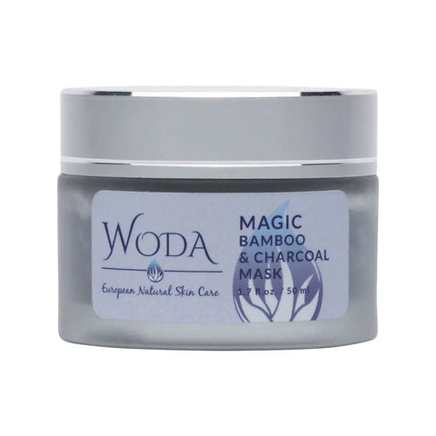 WODA Magic Bamboo Charcoal Mask 50ml – Natural Hydrating Face Treatment for Sensitive Skin | Made in USA WODA Skin Care 