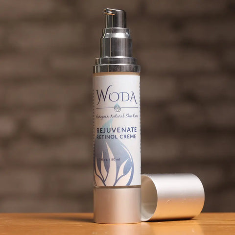 WODA Rejuvenate Retinol Crème 1.7 oz – Organic Anti-Aging Moisturizer for Hydrated Youthful Skin | Made in USA WODA Skin Care 
