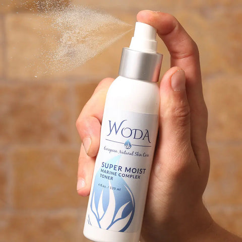WODA Super Moist Marine Complex Toner 120ml – Hydrating Natural Facial Mist | Made in USA Organic Skincare WODA Skin Care 