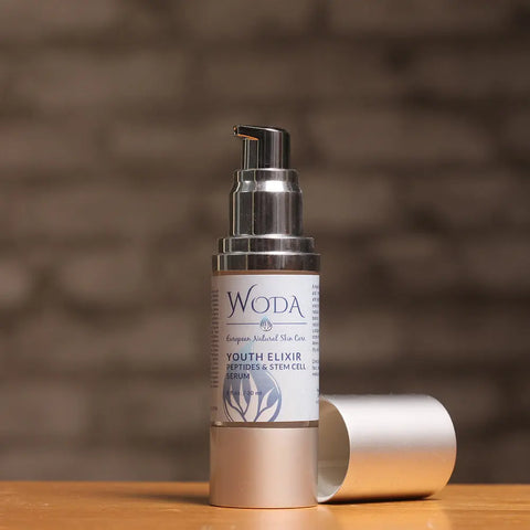 WODA Youth Elixir Peptides & Stem Cell Serum 30ml – Anti-Aging Natural Skincare | Made in USA WODA Skin Care 