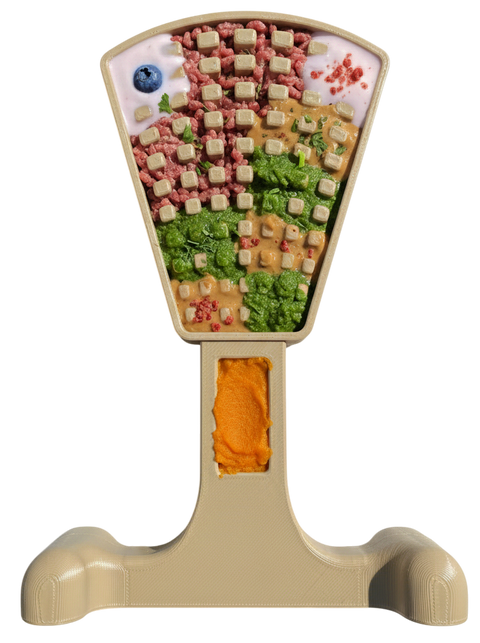 Waffle Tower EChew Durable Nylon Chew and Enrichment Toy SodaPup  Nylon Dog Toys