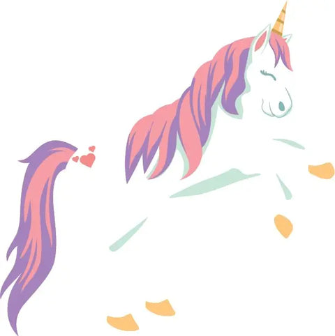 Wall Decals for Kids Rooms – Unicorn – Made in USA - Large Chatelet Manufacturing 