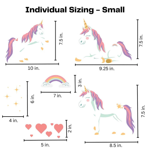 Wall Decals for Kids Rooms – Unicorn – Made in USA - Small Chatelet Manufacturing 