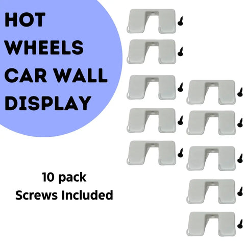 Wall Display Mounts Compatible With Hot Wheels Racecars | Display & Easily Access Toy Racecars | Made in USA Chatelet Manufacturing 