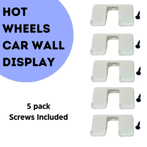 Wall Display Mounts Compatible With Hot Wheels Racecars | Display & Easily Access Toy Racecars | Made in USA Chatelet Manufacturing 
