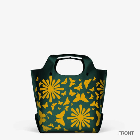 Waterproof LastBag Tote Bag – Adjustable Strap – Butterfly Garden Design | Made in USA eqpd  LastBags