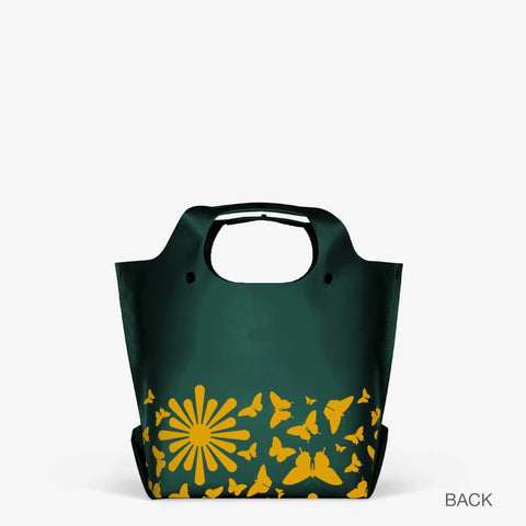 Waterproof LastBag Tote Bag – Adjustable Strap – Butterfly Garden Design | Made in USA eqpd  LastBags