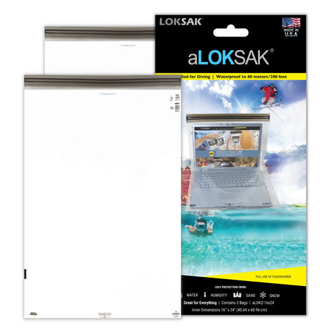 Waterproof Storage Bags 16x24 Inch – Reusable Element Proof Protection – Made in USA by LOKSAK | 2 Pack LOKSAK  Purchase